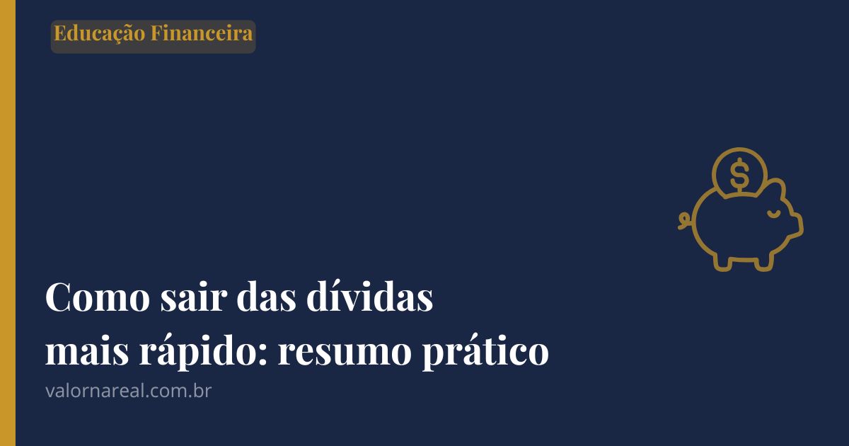 como sair das dívidas mais rápido