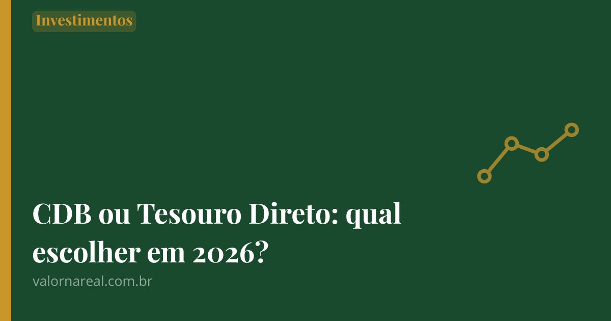 cdb ou tesouro direto