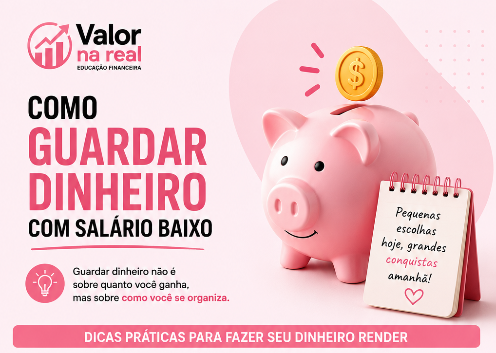 Como guardar dinheiro com salário baixo