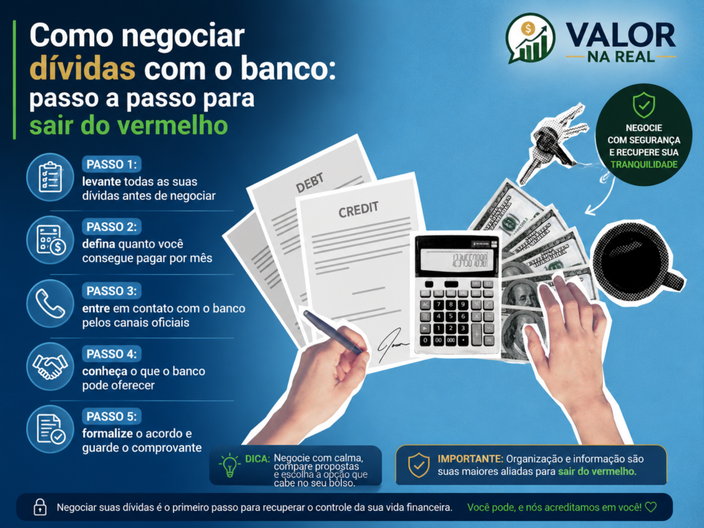 Como negociar dívidas com o banco