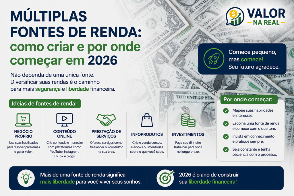 múltiplas fontes de renda
